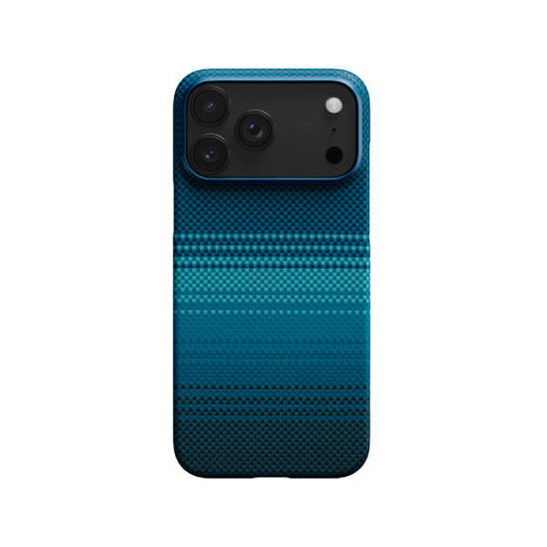 Pitaka чехол для iPhone 17 Pro Max Ultra-Slim Case PitaTap Moonrise MagSafe (синий)