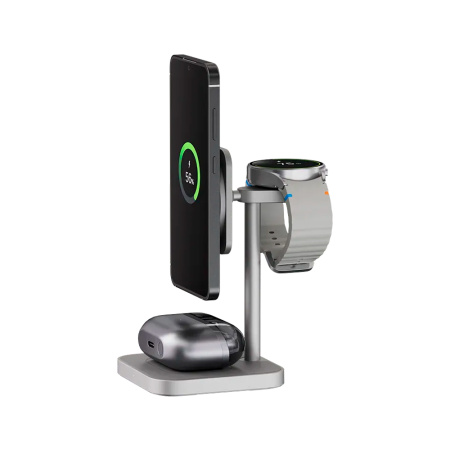 uBear БЗУ Evoke 3 в 1 Qi2 Wireless Charger (серый) WL14SG31-AW