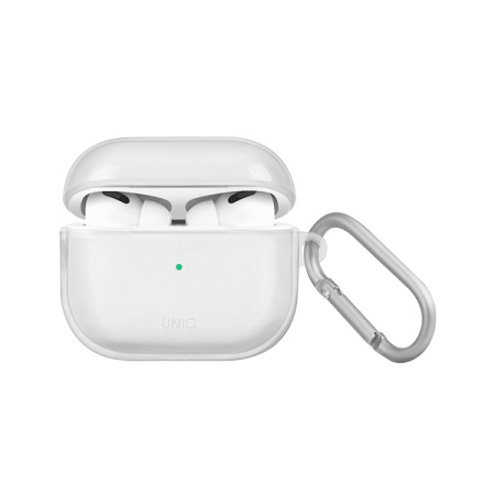 Uniq чехол для AirPods 3 Glase TPU с карабином (прозрачный) AIRPODS(2021)-GLSCLR