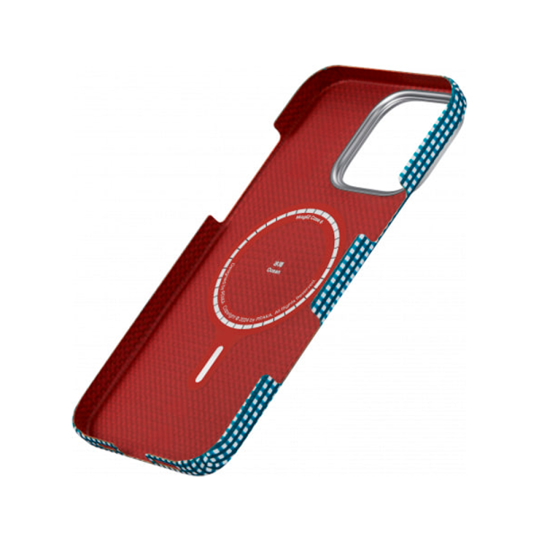 Pitaka чехол для iPhone 16 Pro Ultra-Slim Case + кольцо Grip 3 MagSafe (синий)