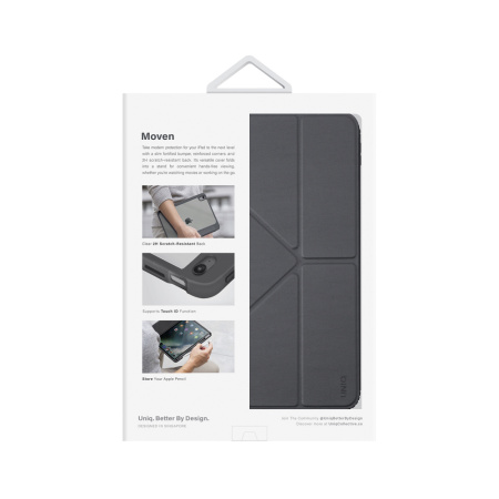 Uniq чехол для iPad 11 (2025) Moven (серый) PDP11G(2025)-MOVGRY