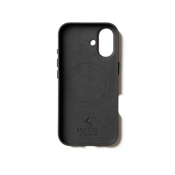 Mujjo чехол для iPhone 17 Full Leather Case MagSafe (черный) MUJJO-CL-060-BK