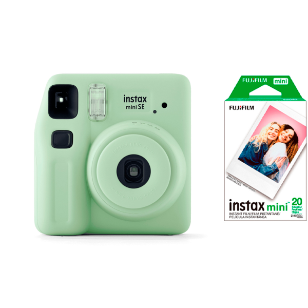 Fujifilm фотоаппарат моментальной печати Instax Mini SE + подарочный набор (зеленый)
