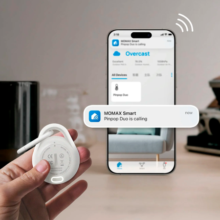Momax трекер Pinpop Lite (белый) BR10W