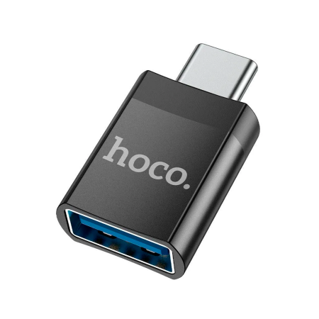 Hoco переходник otg UA17 Type-c - Lightning 3.0 черный