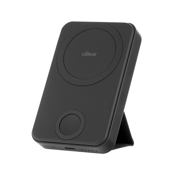 uBear внешний аккумулятор MagSafe с подставкой + Watch Range 20W 10000mAh (черный) PB12BL10000-PDM