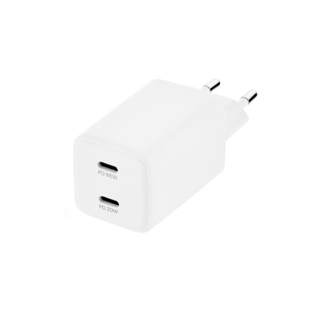 uBear СЗУ Wall charger Bridge GaN 65W 2х Type-C (белый) WC28WHPD65-2C