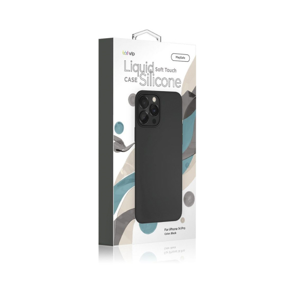 VLP чехол для iPhone 14 Pro Silicone case MagSafe (черный) 1051015